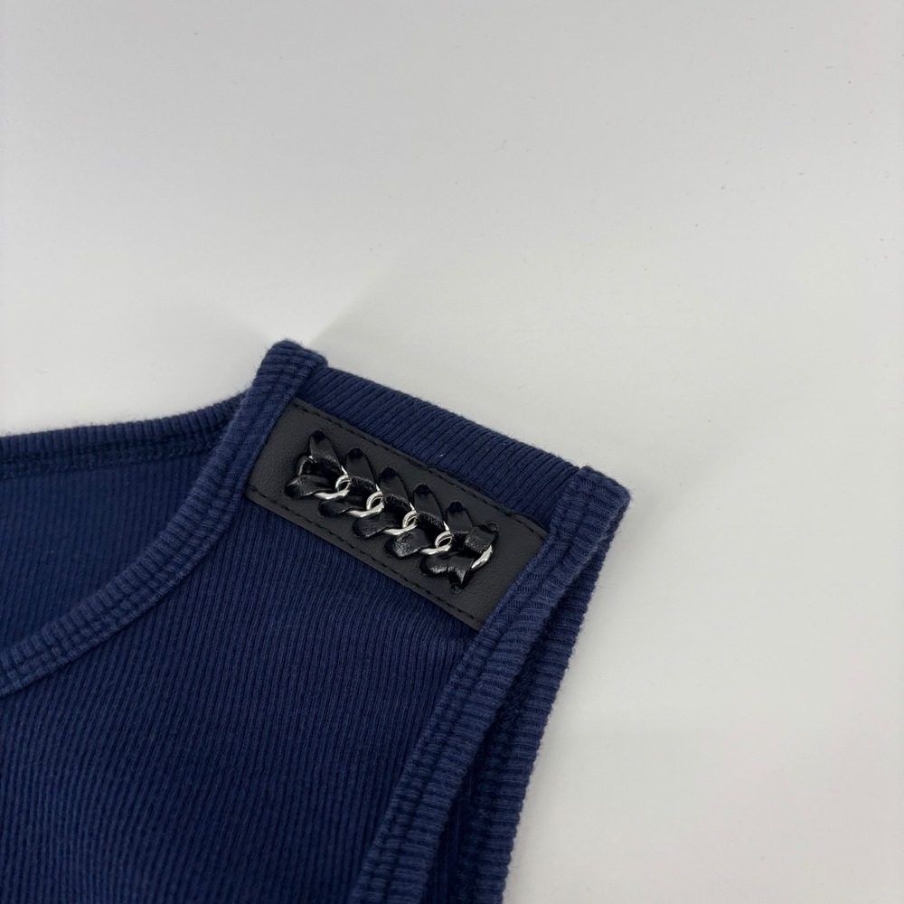 WEAR by Erin Andrews Dress Women XS Navy Denver Broncos Ribbed NFL Game Day - Picture 5 of 9